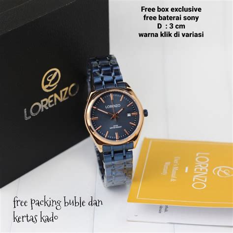 Jual Jam Tangan Wanita Lorenzo Lz L Rantai Original Anti Air Ada