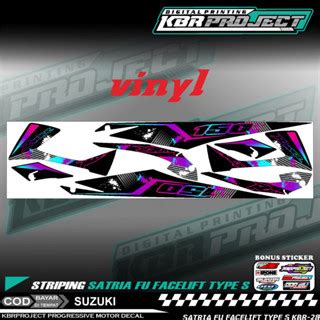 Satria Fu Facelift Type S Sticker Striping Premium Motorcycle Premium