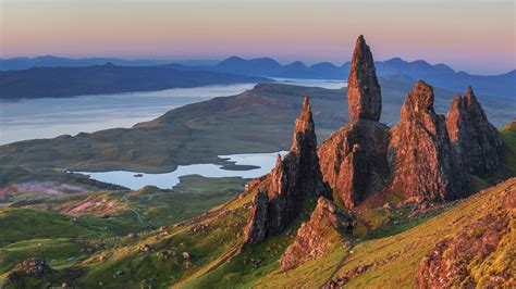 Old Man Of Storr Rock Formation On Trotternish Peninsula Isle Of Skye