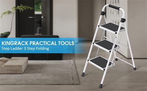 Kingrack Step Ladder Folding Step Ladder Kitchen Ladder With Anti