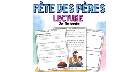 Fête des Pères Lecture et Compréhension