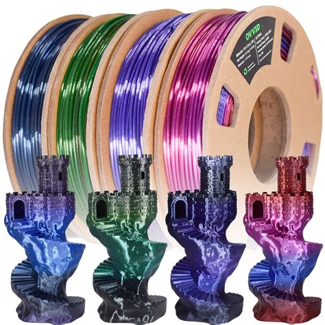 Amazon Ovv D Rainbow Pla Filament Bundle D Printer Filament Silk