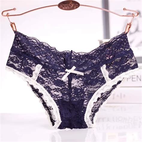 Women Sexy Lace Panties Women S Low Waist Cotton Briefs Underwear G Strings Thongs Tangas