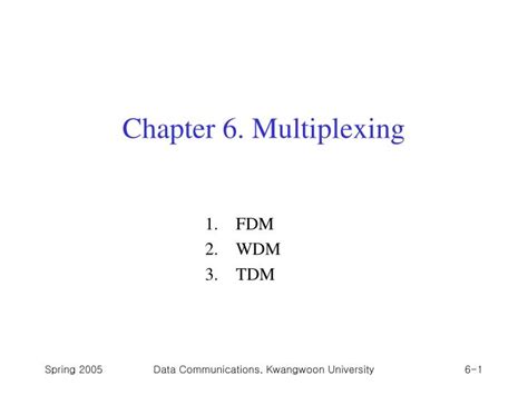 Ppt Chapter 6 Multiplexing Powerpoint Presentation Free Download