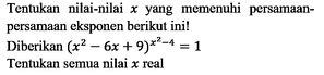 Tentukan Nilai Nilai X Yang Memenuhi Persamaanpersamaan