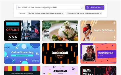 Free AI YouTube Banner Generator