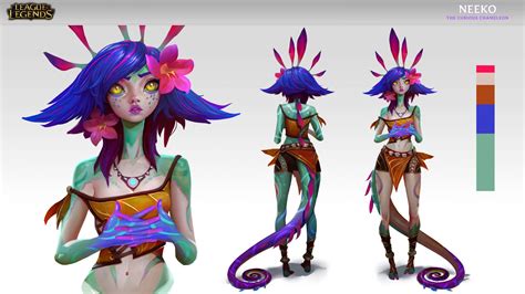 Artstation Neeko The Curious Chameleon Concept Art League Of Legends Daniel Orive