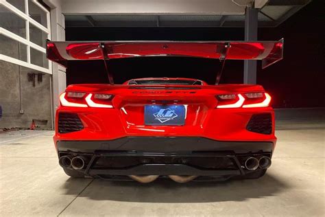 Chevrolet Corvette C8 Tries On Massive Rear Wing Check Out These New C8 Corvette Aftermarket