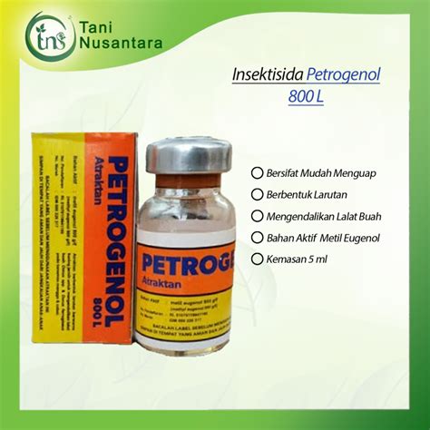 Jual PETROGENOL 800L 5 ML PERANGKAP LALAT BUAH INSEKTISIDA Shopee