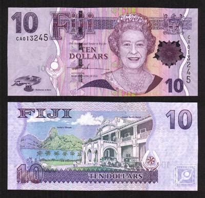 Bankbiljetten A Fiji Dollars Unc Hansmunt