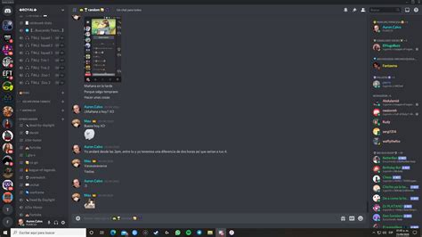 Categorías y canales de discord Discord