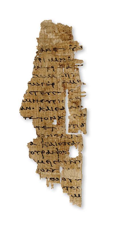 'Sayings of Jesus'_Papyrus Oxyrhynchus 5575, front - The BAS Library