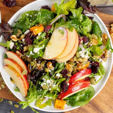 Ultimate Fall Harvest Salad With Honey Mustard Vinaigrette