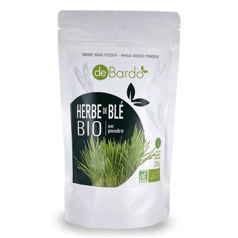 Herbe de Blé Bio en Poudre 200g Debardo