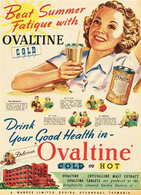 Ovaltine 1945 Vintage Ads Ovaltine Vintage Advertisements