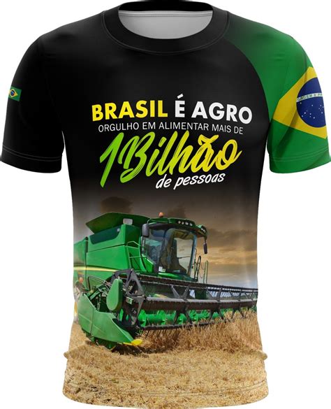 Camisa Agro BRK Agro é Bilhão Proteção Solar UV 50 Brk Agro A