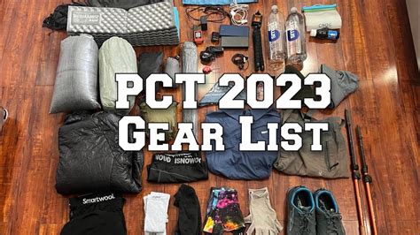 Hiking The Pacific Crest Trail Gear List Youtube