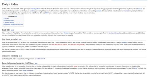 governor alden    conservapedia page   admins