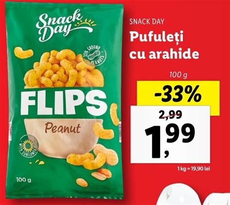 Snack Day Pufule I Cu Arahide G Ofert La Lidl