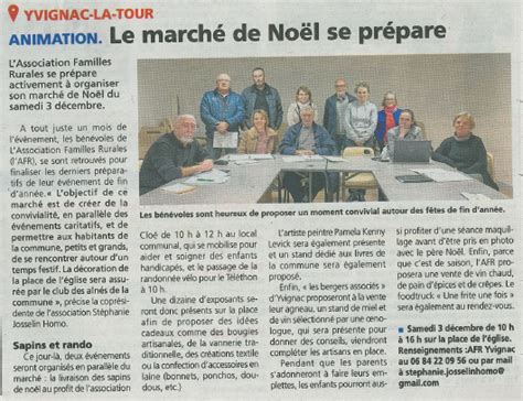 Le March De No L Se Pr Pare Mairie Yvignac La Tour