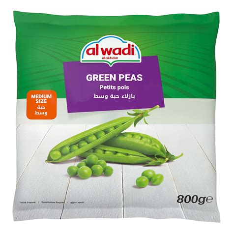 Al Wadi Al Akhdar Frozen Green Peas 800gr Online Carrefour Lebanon