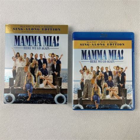 Mamma Mia Blu Ray Sing Along Edition With Slipcover 191329041178 EBay