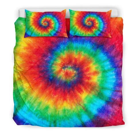 Pattern Print Tie Dye Duvet Cover Bedding Set Tie Dye Duvet Cover Tie