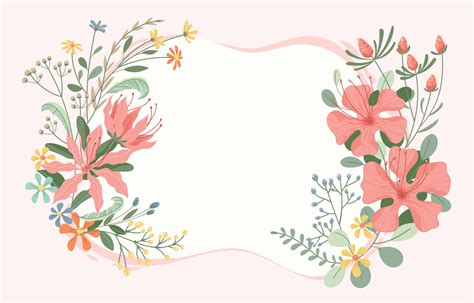 Beautiful Flower Frame Background Design Infoupdate Org