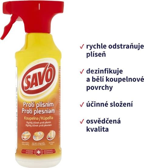 Savo Proti Plesniam 500 Ml Čistiaci Prostriedok Alzask