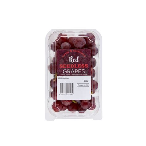 Buy Coles Red Seedless Grapes Prepack 400g Coles