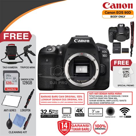 Jual Canon Eos D Body Only Kamera Dslr D Bo Paket Bonus Bergaransi