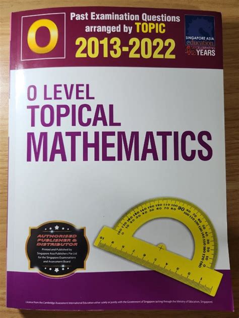 O Level Topical Mathematics Tys Hobbies Toys Books Magazines