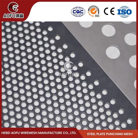 Aofu Wiremesh Round Hole Triangular Hexagonal Punching Mesh Factory