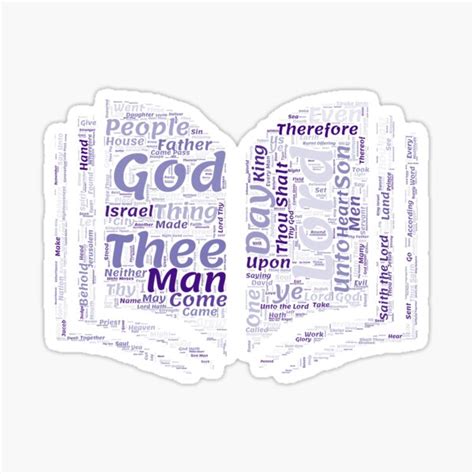 Bible Word Art Sticker For Sale By Amyolsen Redbubble