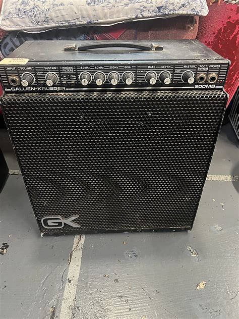 Gallien Krueger 200mb 80s Black Reverb