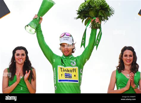 Paris France July 26 2015 Peter Sagan Svk Of Tinkoff Saxo Team