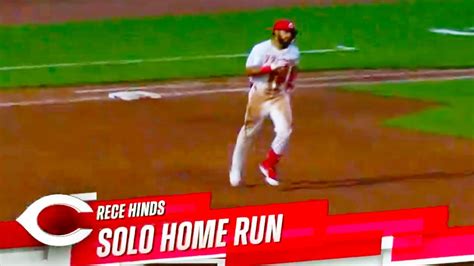 Rece Hinds 449 Solo Home Run In Mlb Debut Cincinnati Reds Vs Colorado