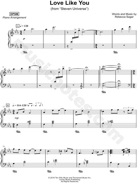 Love Like You Clarinet Sheet Music - canvas-review