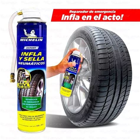 Infla Y Sella Neumaticos Repara Pinchadura Michelin Mercadolibre