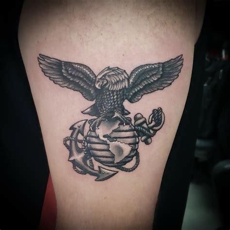 Update More Than 62 Eagle Globe And Anchor Tattoo Latest In Cdgdbentre