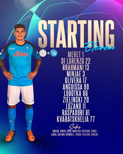 Official Ssc Napoli On Twitter Our Starting Xi Meret Di Lorenzo