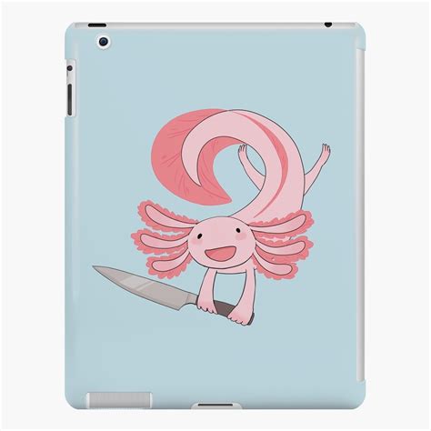 Axolotl With A Knife Ipad Case Skin For Sale By Papercreatyre