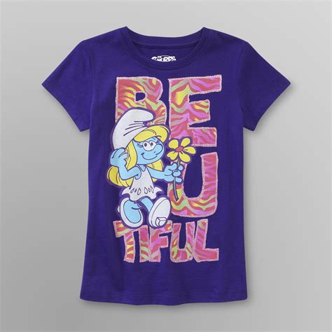 The Smurfs Girls Graphic T Shirt Smurfette