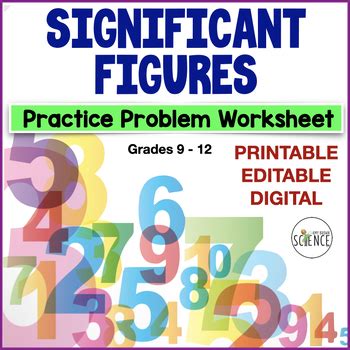 Significant Digits Practice Worksheet by Amy Brown Science | TpT