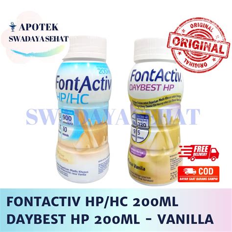 Jual FONTACTIV HP HC 200ML DAYBEST HP Rasa Vanilla Minuman Tinggi