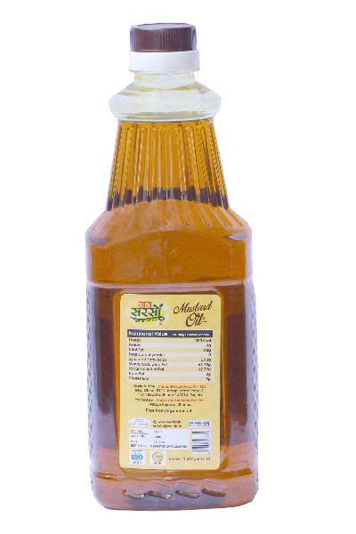 1L Jai Sarson Mustard Oil For Cooking Certification FSSAI Certified