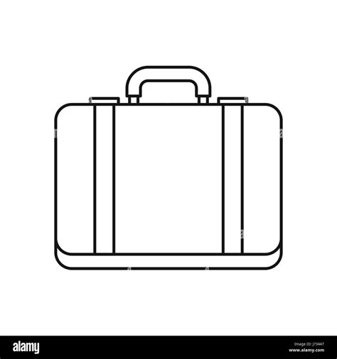 Suitcase Icon In Outline Style Stock Vector Image Art Alamy