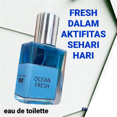 Parfum Ocean Fresh Pria Wanita Ml Ml Free Pouch Lazada Indonesia