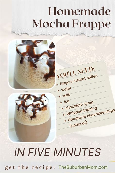 Homemade Mocha Frappe Recipe In Five Minutes Artofit