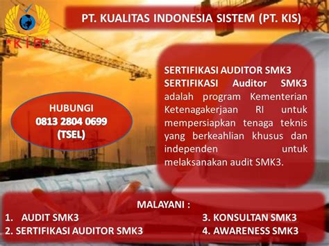 biaya sertifikasi smk   tsel pt kualitas indonesia